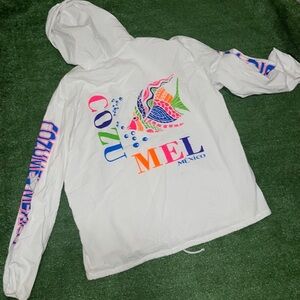 Vintage Mens Cozumel Mexico Hoodie nwot